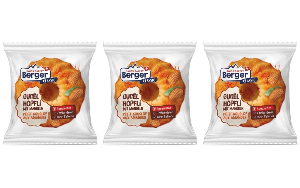 Berger Gugelhöpfli aux Amandes 3 x 45 g