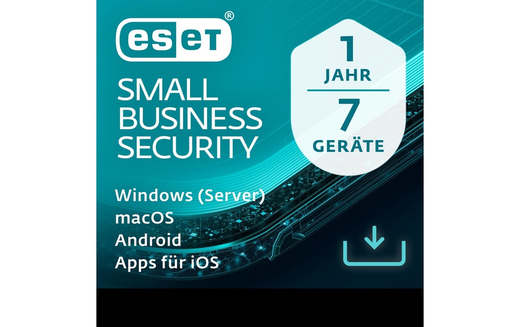 ESET Small Business Security Version complète, 7 utilisateurs, 1 an, ML