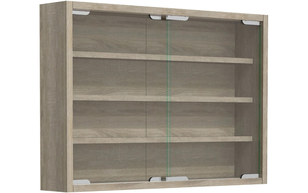 VCM Vitrine Agisa M 57 x 40 cm,  Chêne