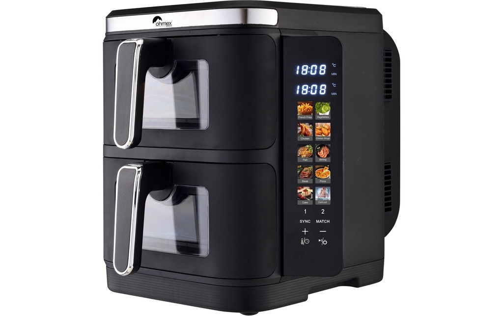 OHMEX Friteuse à air chaud OHM-FRY-5502AIR 11 l