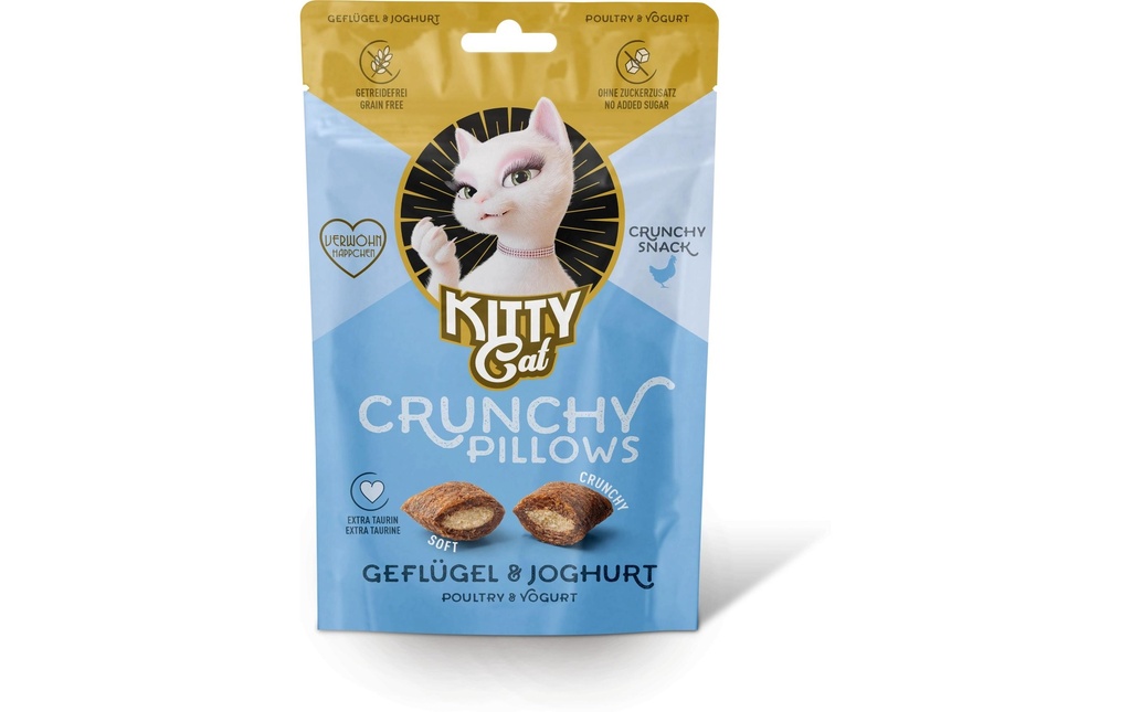 KITTY Cat KittyCat Crunchy Pillows volaille, yaourt 60 g