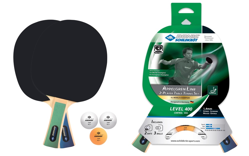 DONIC Schildkröt Kits de tennis de table Level 400 Applegren Line
