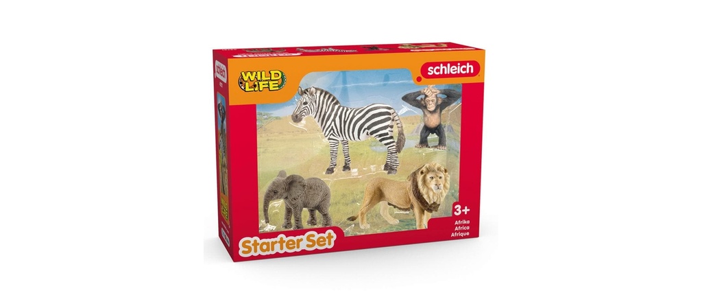 Schleich Ensemble de pions Wild Life «Afrique» Set de démarrage 4 pièces