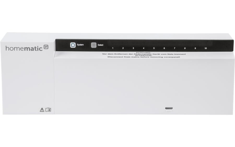 Homematic IP Wired Smart Home Actionneur de chauffage par le sol câblé, 10 fois, 230 V