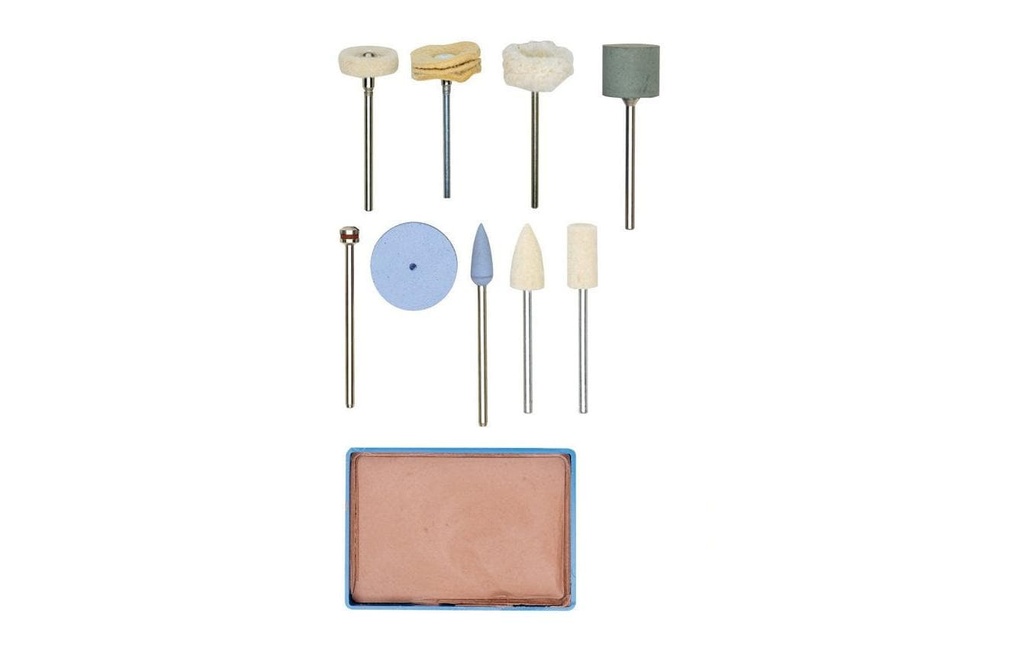 Proxxon Jeux d’accessoires Kit complet de polissage 10 pièces