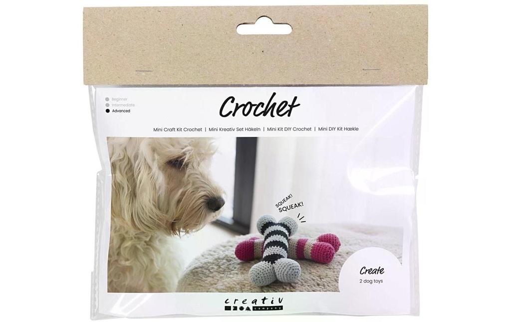 Creativ Company Kits de bricolage Crochet d'os de chien