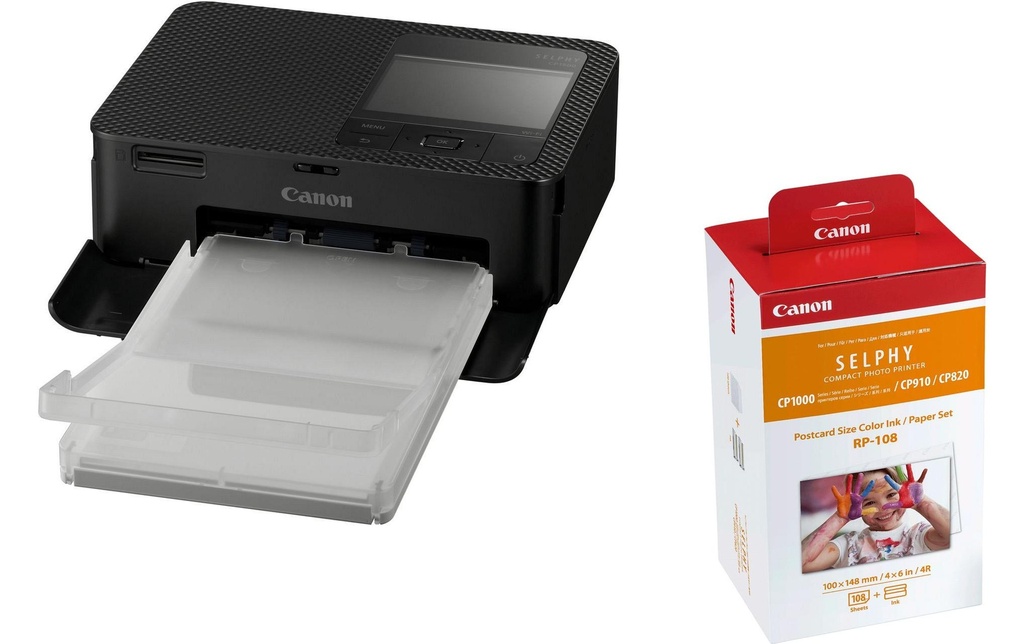 Canon Imprimante photo Selphy CP1500 Noir papier et encre inclus