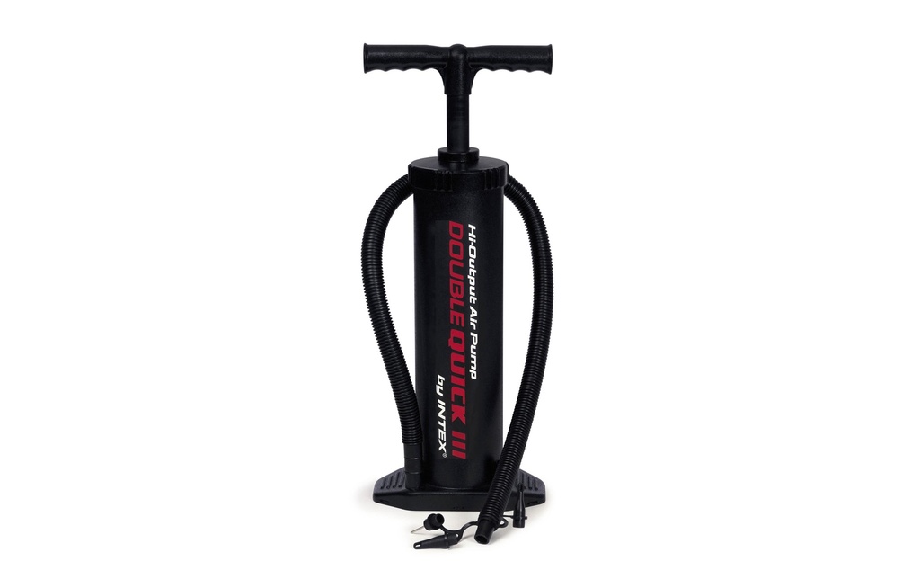 Intex Pompe à main Double Quick III Noir