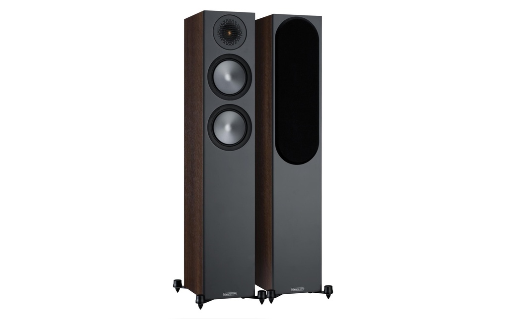 Monitor Audio Paire d’enceintes de sol Bronze 200 noisette noire
