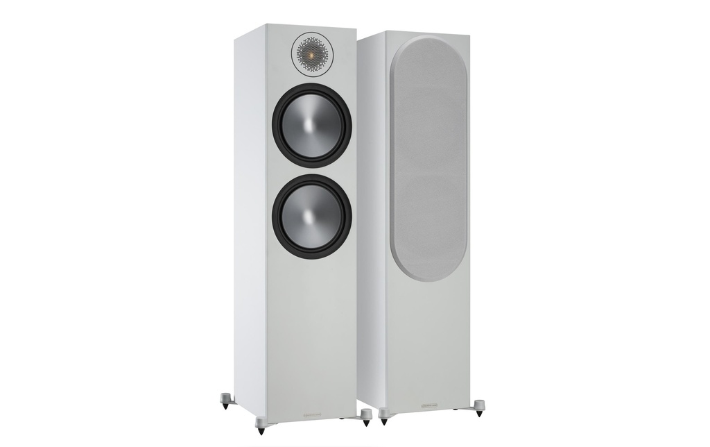Monitor Audio Paire d’enceintes de sol Bronze 500 Blanc