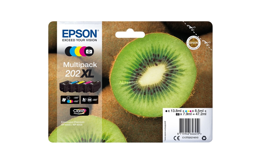 EPSON Epson cart.encre 202XL bcmyphb (5 pces)
