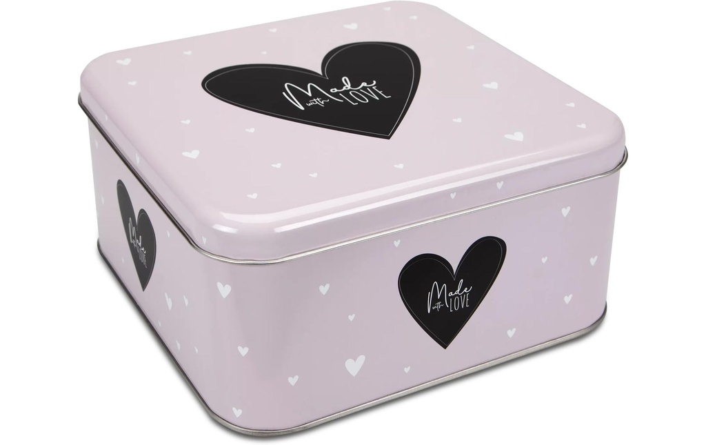 Städter Boîte à provisions Fabriqué avec amour 2.1 l, Rose pâle