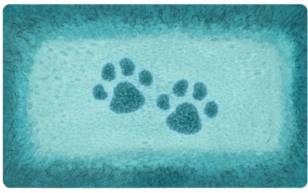 Tarhong Tapis pour écuelle PVC Vasaio, 29.2 x 48.3 cm, bleu