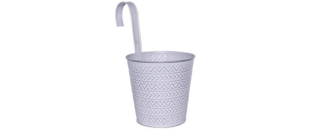 Dameco Cache-pot avec crochet Gris
