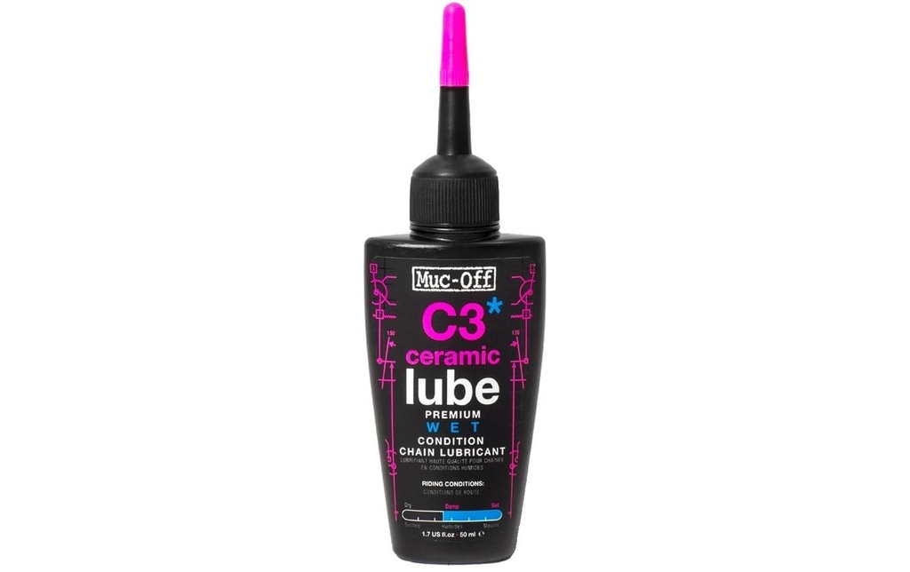 Muc-Off Huile de chaîne C3 Wet Ceramic Lube 50 ml