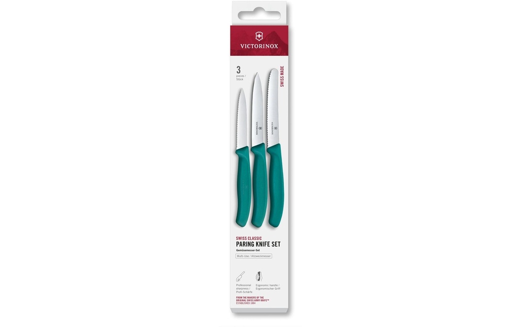 Victorinox Set de couteaux à légumes Swiss Classic, Vert
