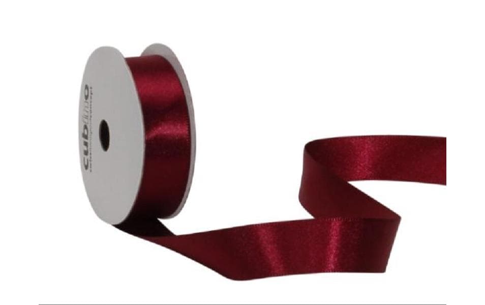 Spyk Ruban de satin 16 mm x 5 m, Bordeaux