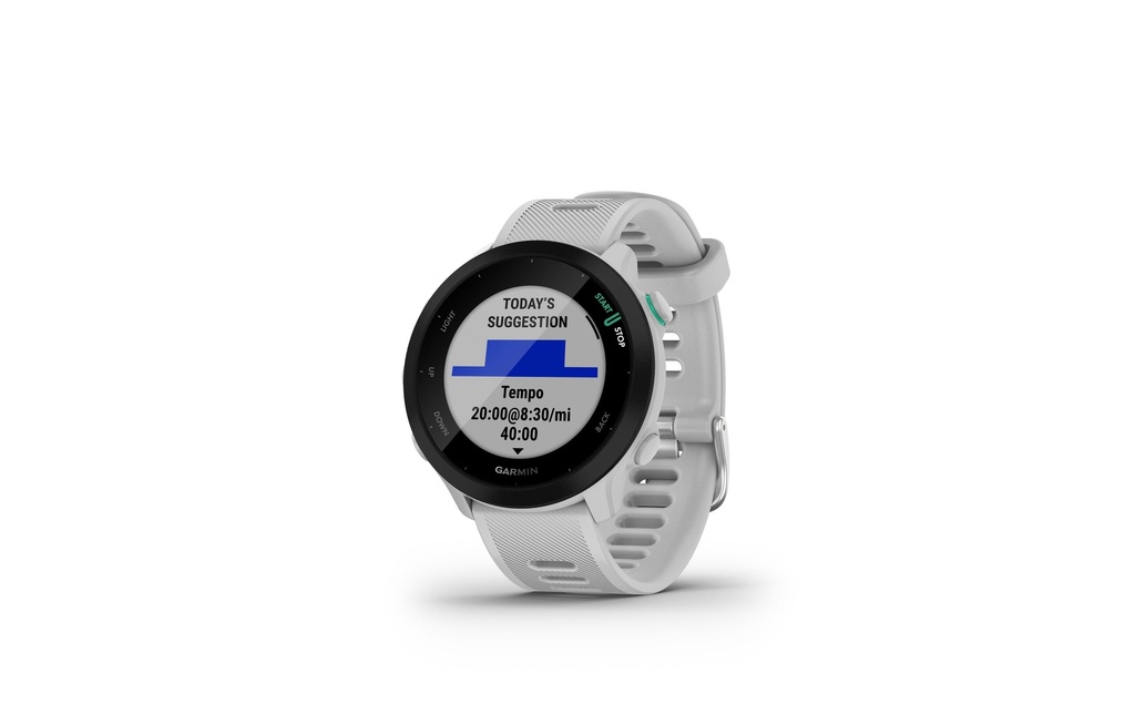 GARMIN Montre de sport Forerunner 55 Blanc/Noir