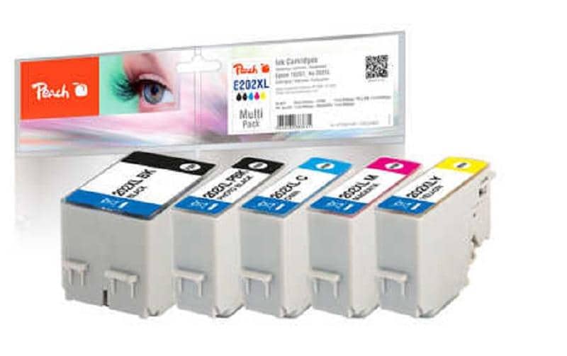 Peach Encre Epson  No 202XL (T02G7) 1x BK, PBK, C, M, Y