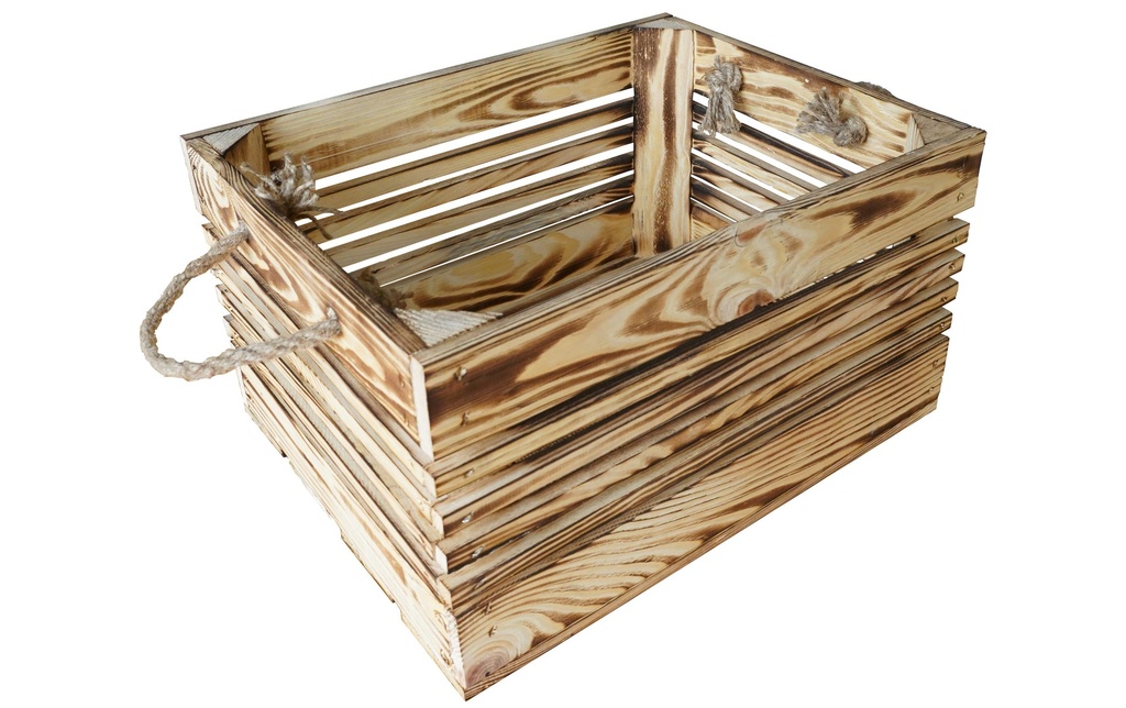Holz Zollhaus Caisse au bois avec cordon Flammé, 30 x 38 cm