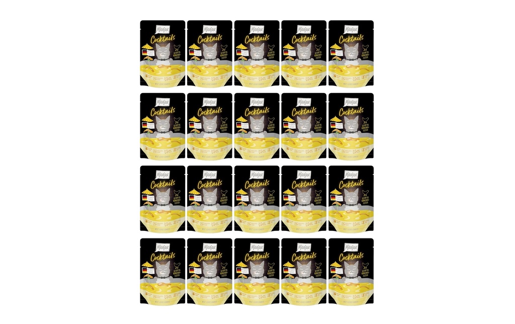 Mjamjam Cocktail de viande de poulet plumée, 20 x 40 g