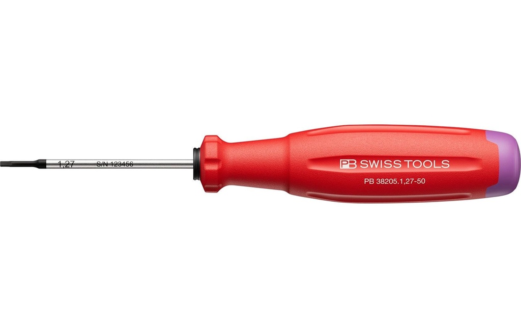 PB Swiss Tools Tournevis pour vis à six pans creux PB 38205.1.27-50 5 mm rouge