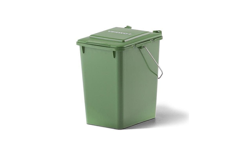 Verwo Seau à compost Avec couvercle 10 l, vert