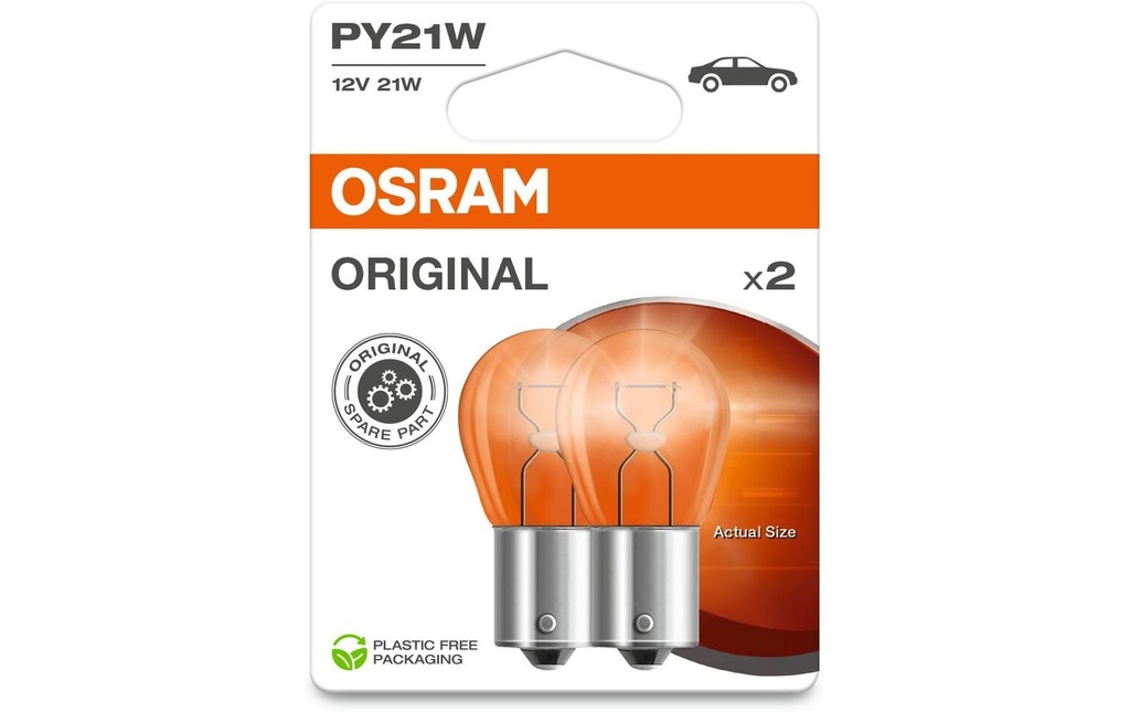 OSRAM Témoins lumineux PY21W Voiture de tourisme