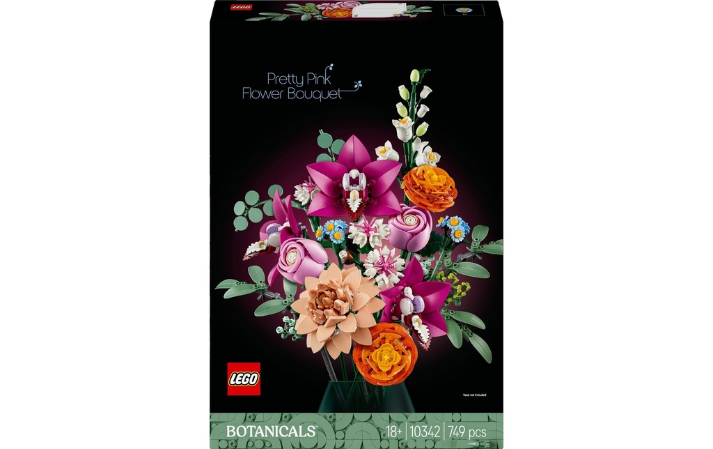LEGO® Icons Botanicals Bouquet de fleurs roses 10342