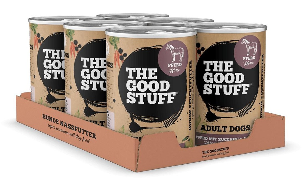The Goodstuff Alimentation humide Cheval & Courgette Adult, 6 x 800g