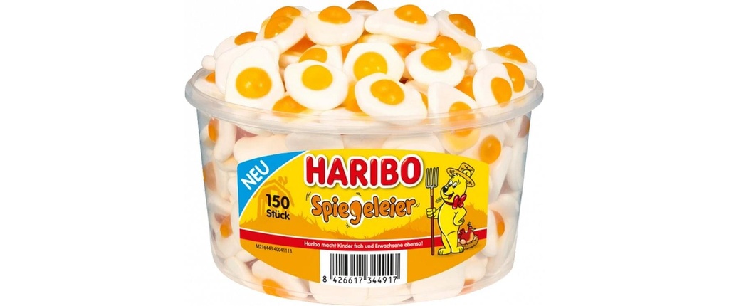 Haribo Int. Bonbons gommeux Boîte d'œufs au plat 975 g