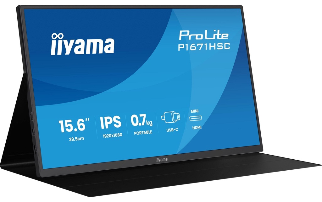 iiyama Moniteur ProLite P1671HSC-B1 15.6 , 1920 x 1080 (Full HD)