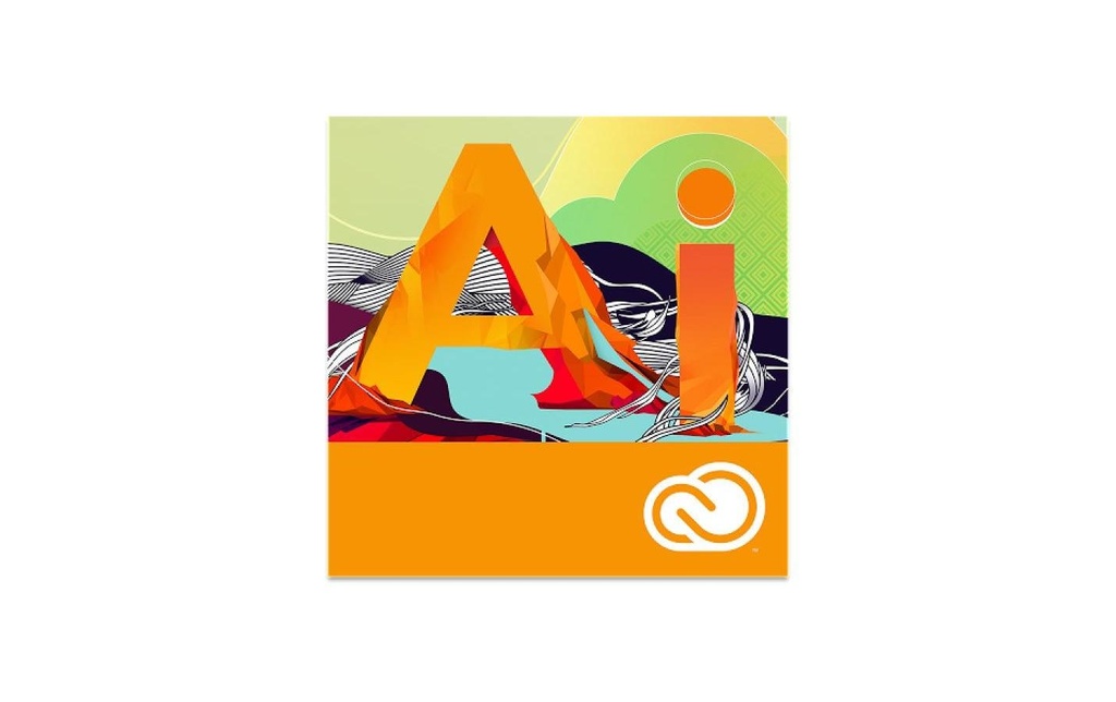 Adobe Illustrator CC MP, Abonnement, 50-99 utilisateurs, 1 an