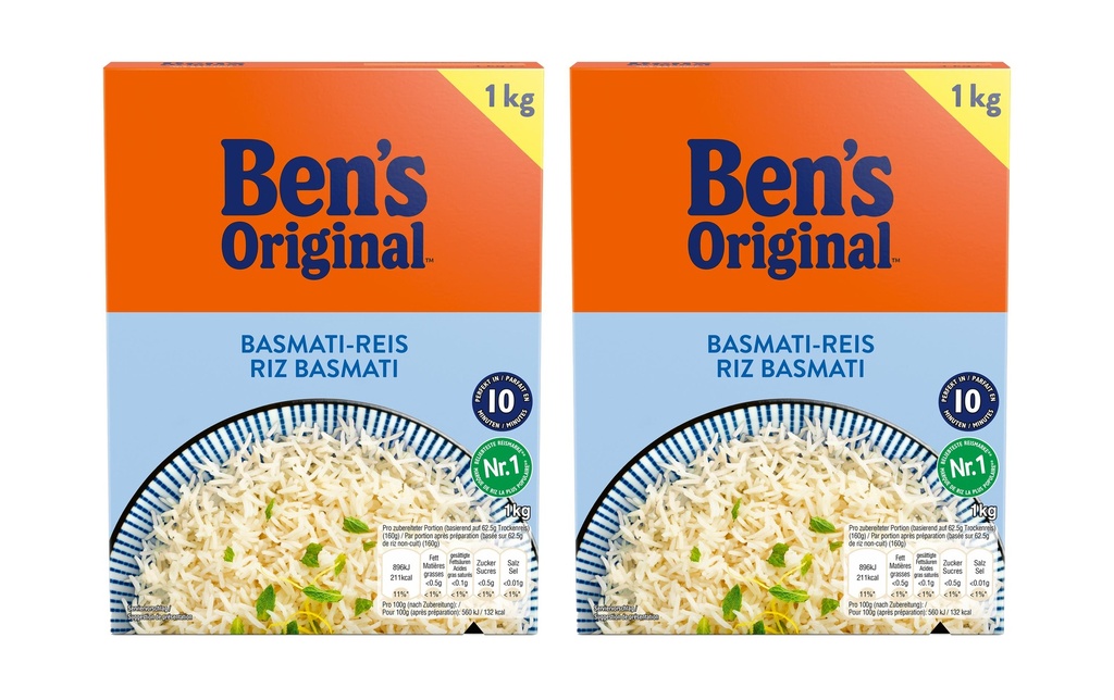 Ben's Original Riz Basmati 2 x 1 kg