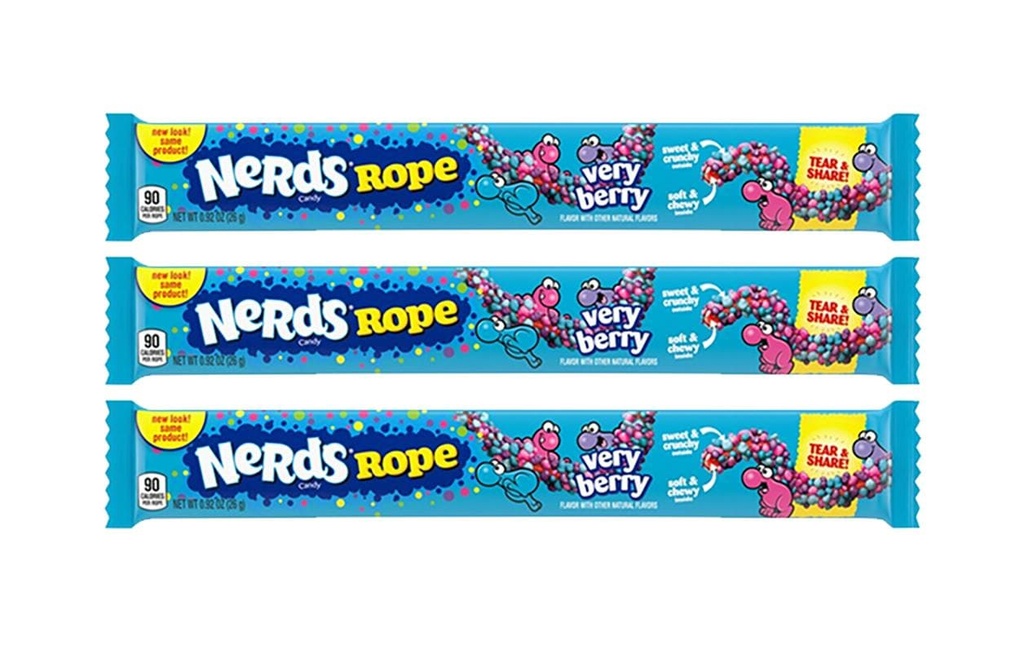 Wonka Nerds Rope Very Berry 3x 26 g