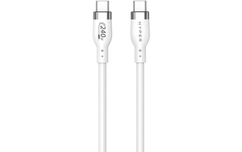 HYPER Câble USB 2.0 Câble en silicone 240W USB-C - USB-C 1 m