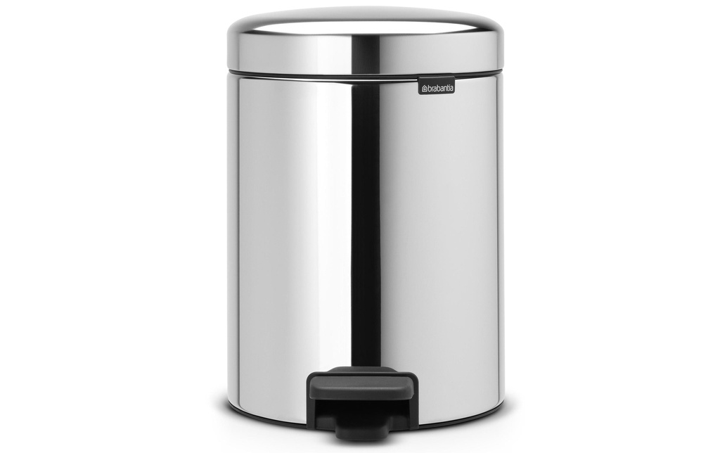 Brabantia Poubelle cosmétique NewIcon 5 l, Brilliant Steel