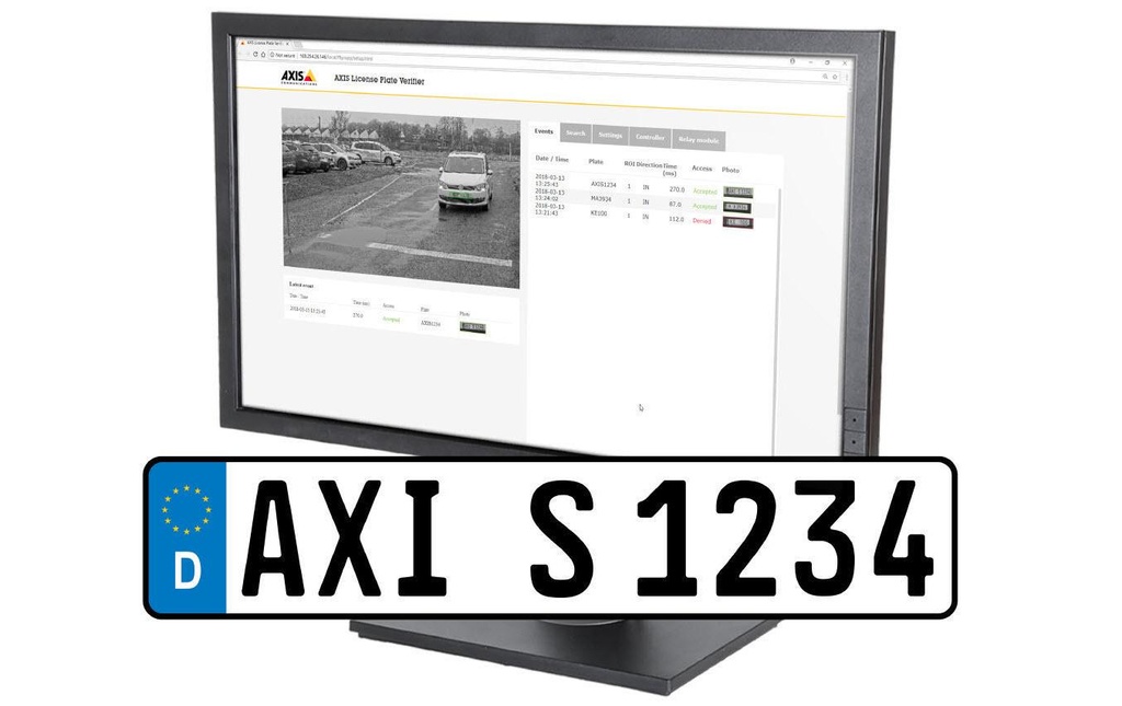 Axis Analyse vidéo License Plate Verifier Licence 1 canal
