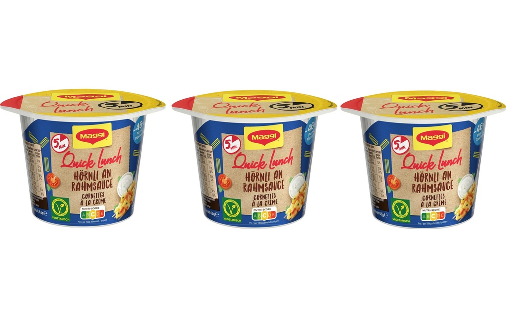 Maggi Quick Lunch Cornettes à la crème 3 x 63 g