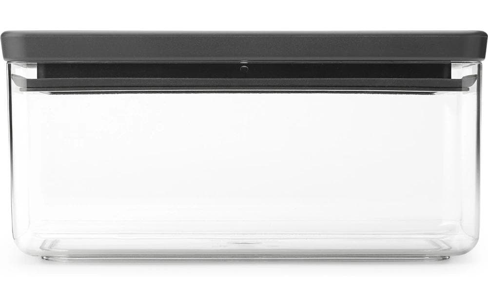 Brabantia Boîte à provisions Tasty+ 1.5 l, Transparent/Gris/Gris foncé