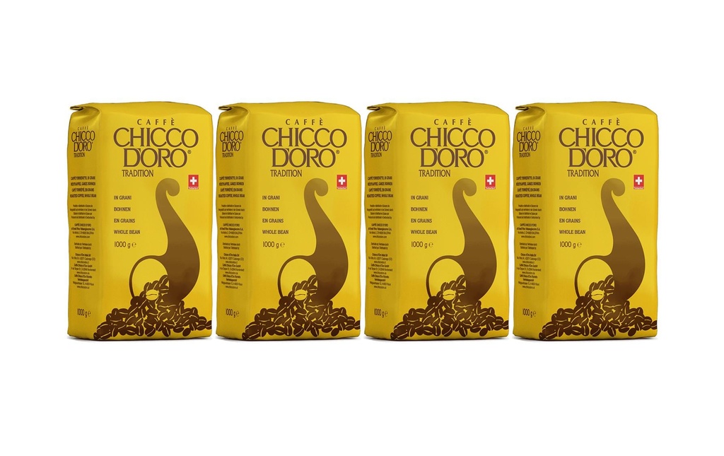 Chicco d'Oro Grains de café Tradition 4 x 1000g