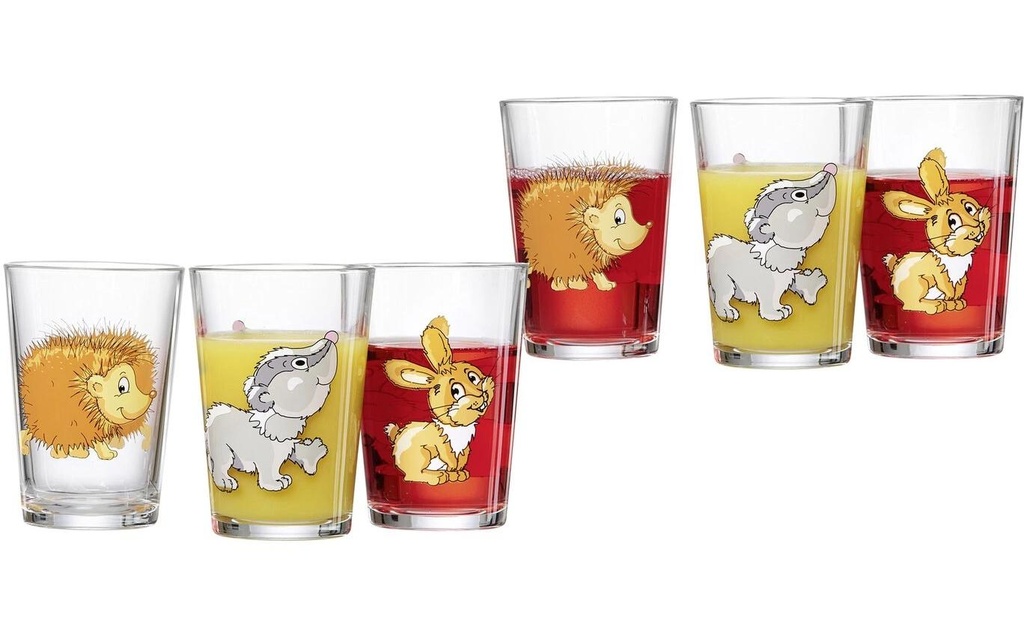 Ritzenhoff & Breker Verre à boire pour enfants Animaux de la forêt 6 pièces