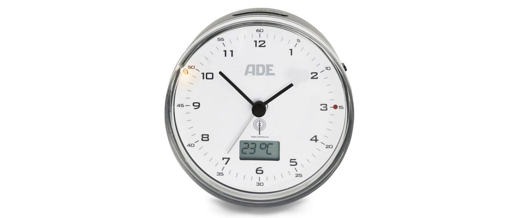 ADE Réveil radio-piloté CK2022 Noir