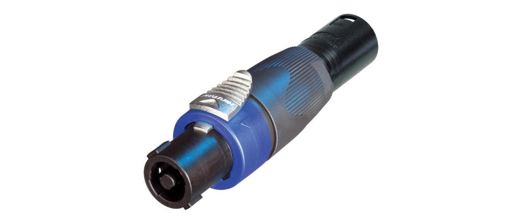 Neutrik Adaptateur audio NA4FX-M Speakon (NL4) - XLR 3 pôles, mâle
