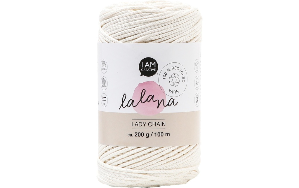 lalana Laine Lady chain 200 g, Crème