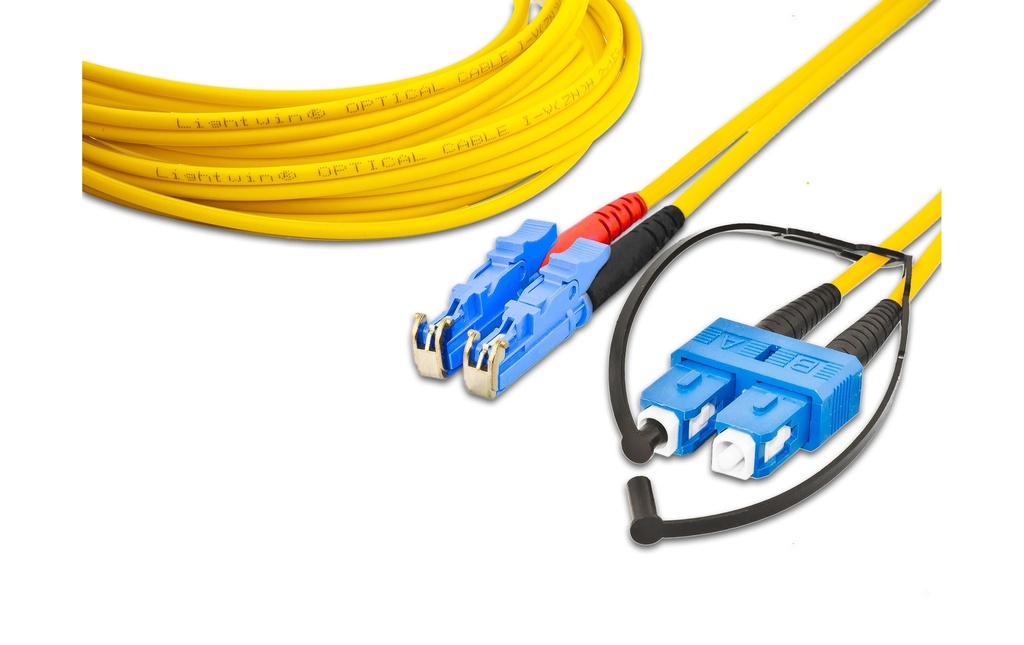 Lightwin Câble patch à fibre optique Singlemode, LSH – SC, OS2, Duplex, 1 m