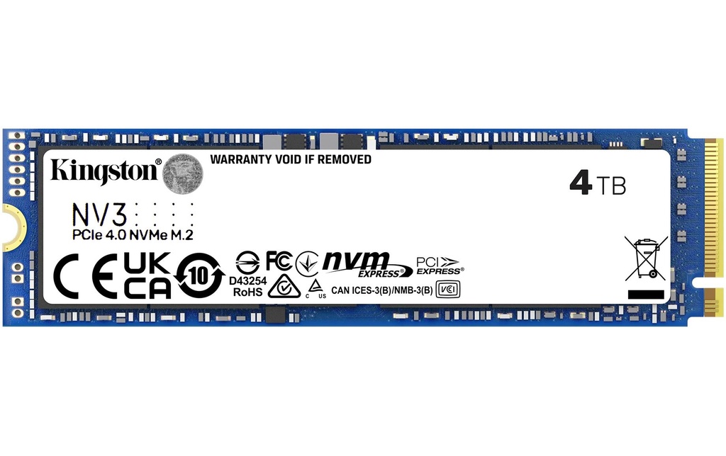 Kingston SSD NV3 M.2 2280 NVMe 4000 GB