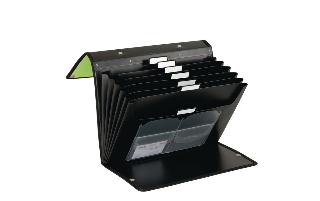 dufco Classeur à soufflet Flip File A4 Soft Touch Vert