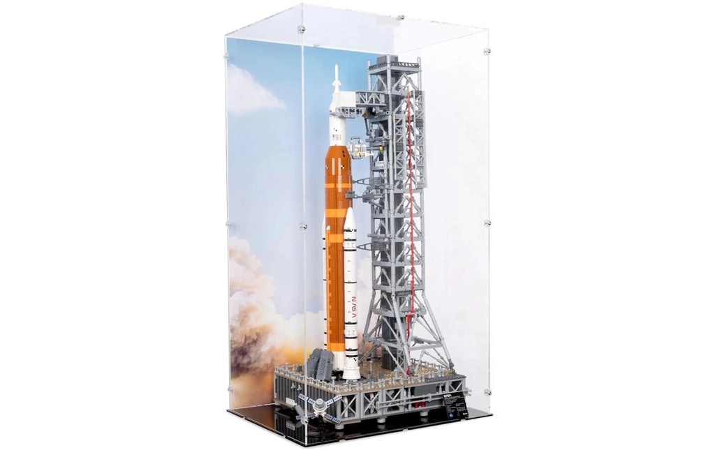 iDisplayit Modules de construction Présentoir en acrylique pour LEGO 10341 NASA Rampe de lancement