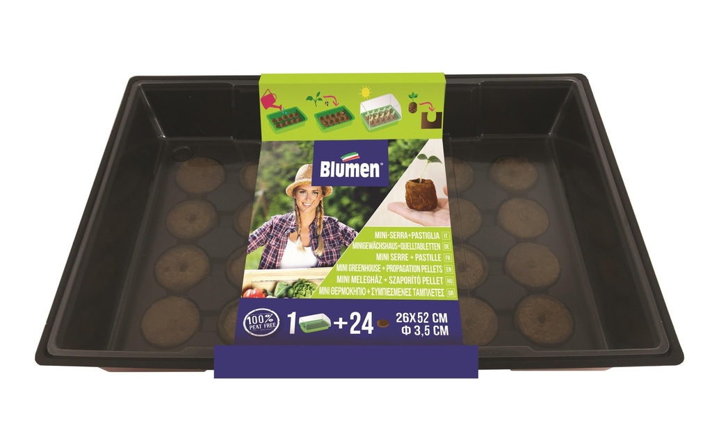 Blumen Serre + 24 comprimés de noix de coco gonflante